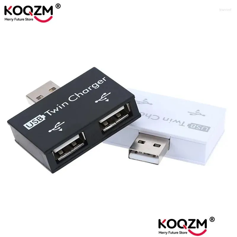 USB2.0 Splitter 1 Male To 2 Port Female USB Hub Adapter Converter For Phone Laptop PC Peripherals Computer Charging Accessories