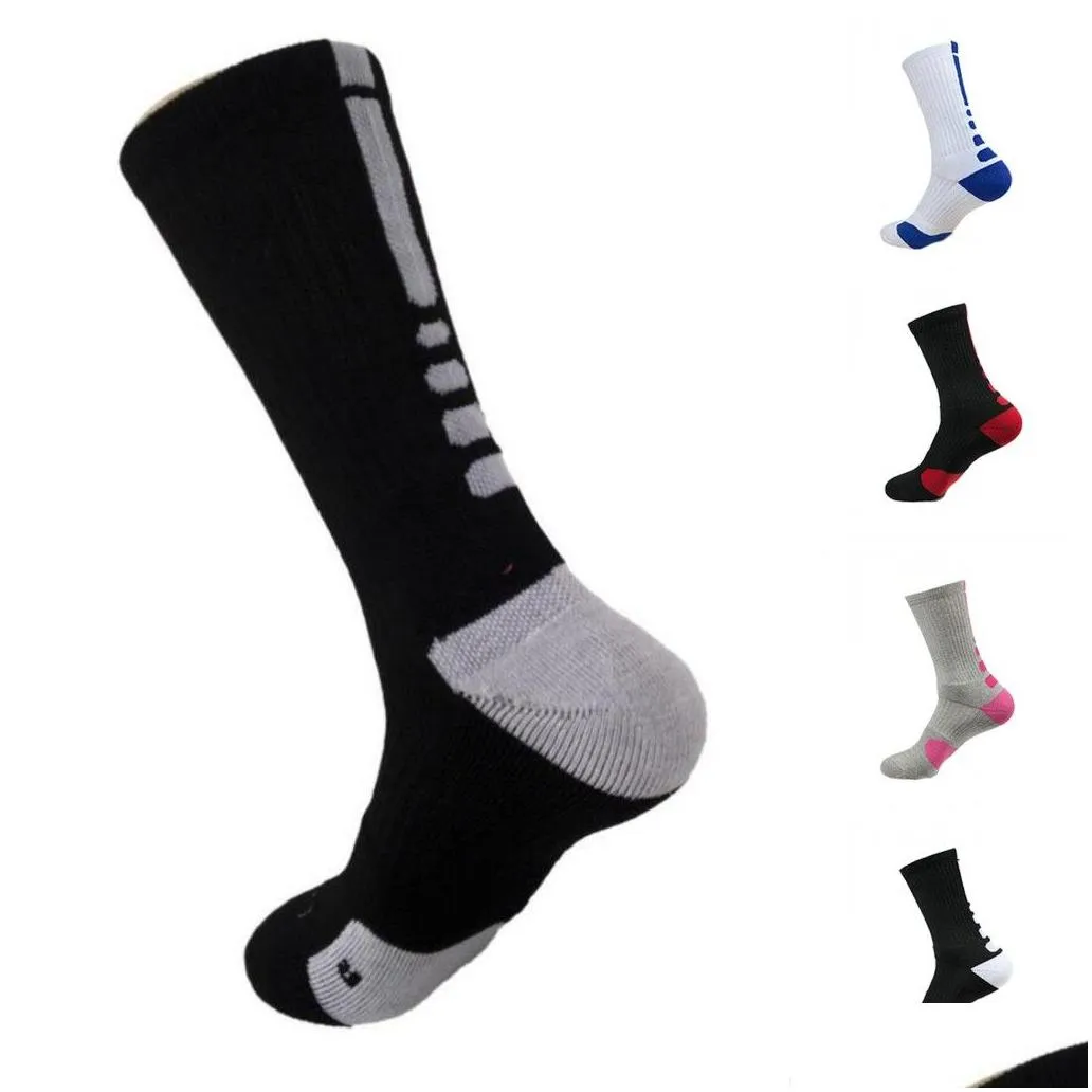 Fashion USA Professional Elite Basketball Socks Long Knee Athletic Sport Socks Men Compression Thermal Winter5595898