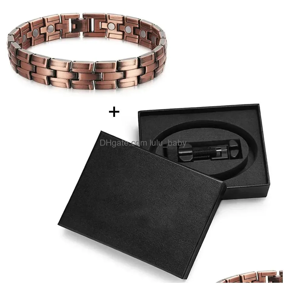 bracelets welmag copper bracelet for men bio energy one row magnet bangle therapy holagram magnetic healing bracelet