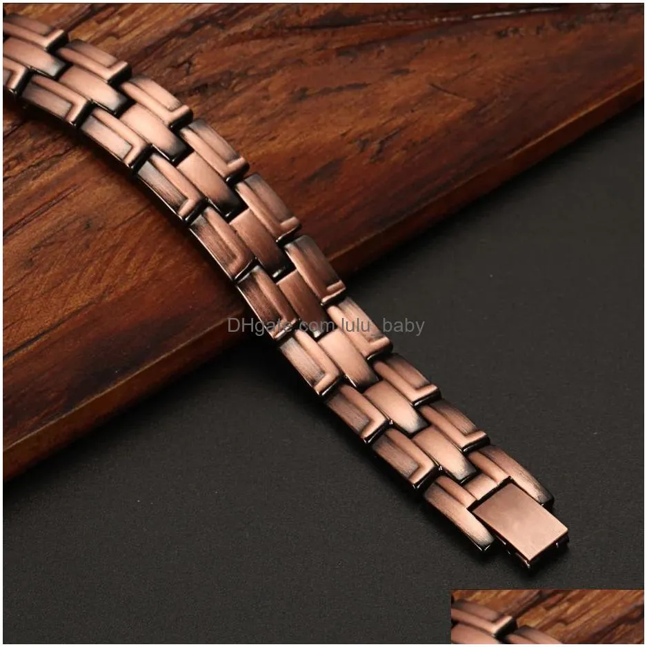 bracelets welmag copper bracelet for men bio energy one row magnet bangle therapy holagram magnetic healing bracelet