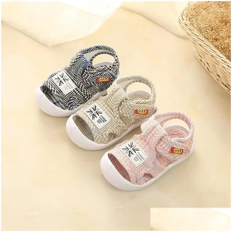 First Walkers Baby Sandals Summer 0-1-2 Years Old Boys And Girls Soft-soled Anti-slip Spring Toddler Shoes Anti-kick