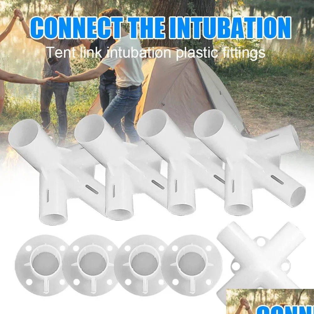 Shelters 4Pcs/9Pcs Spare Parts For 3x3m Gazebo Awning Tent Feet Corner Center Connector 25/19mm Tent Connector Parts Tools Roof