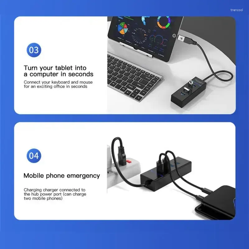 hub usb 5gbps high speed 3 0 multiple port for pc computer accessories docking station adapter 4-ports hab splitter 3.0