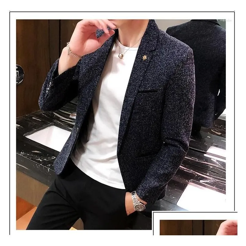 Men`s Suits Light Luxury High-end Single Western Coat 2024 Spring And Autumn Casual Suit British Small Trend