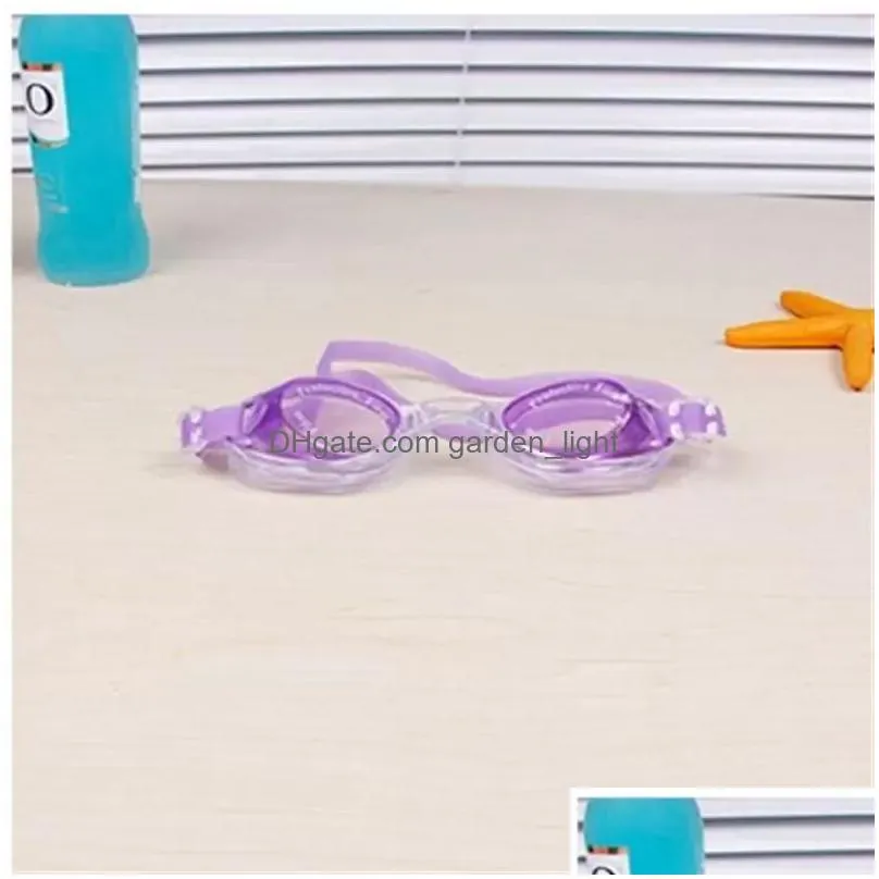 party favor children swimming goggles big box color mix girl boy eyeglasses waterproof fog proof swim pool glasses fit birthday party