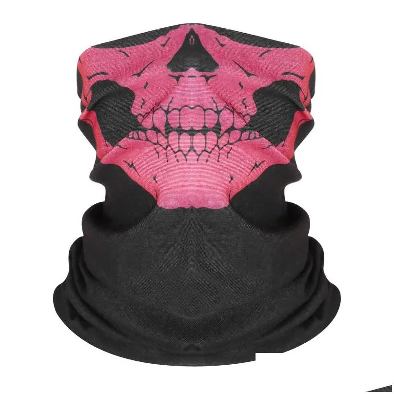 Party Masks Skl Magic Mask Halloween Cosplay Bicycle Ski Skls Half Face Ghost Scarf Bandana Neck Warmer Drop Delivery Home Garden Fest Dhnv3