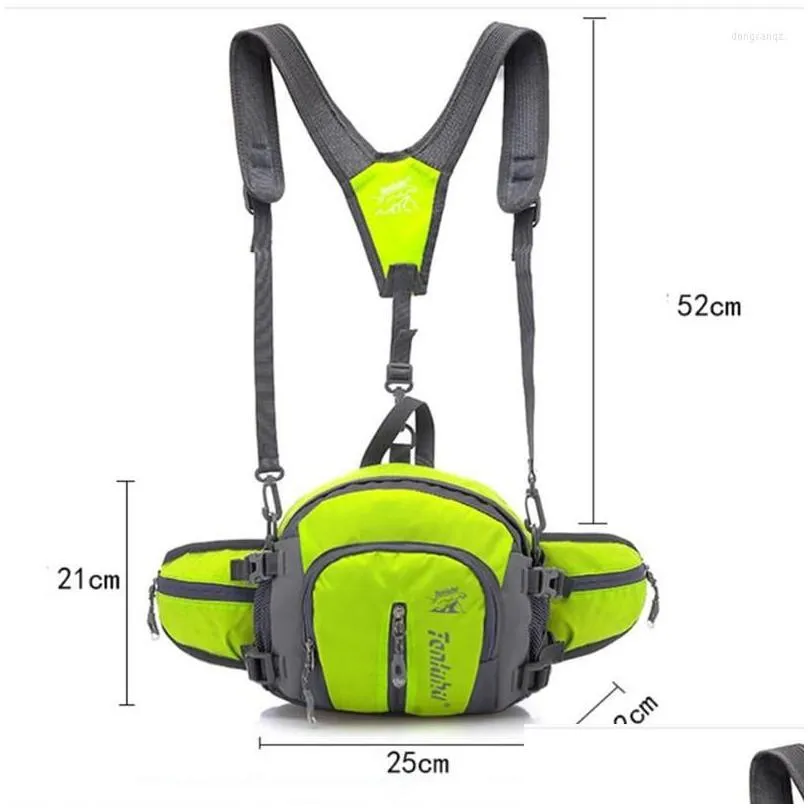 Outdoor Bags 5L Large Running Bag Sport Bicycle Cycling Backpack Shoulder Waist Pack Men Women Hiking Camping Bike Riding