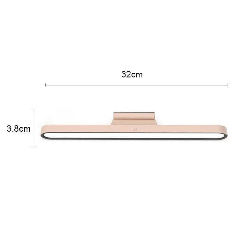Table Lamps Led Reading Lamp Desk Usb Rechargeable Light Stepless Dimming Hanging Magnetic Bedroom Drop Delivery Dh6Xv
