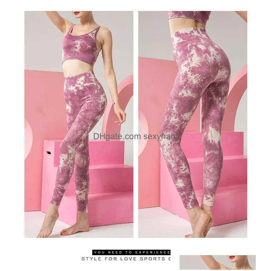 women two piece pants fashion contrast tie dye fitness suits womens two piece sets actice outfits yoga sweatsuits 