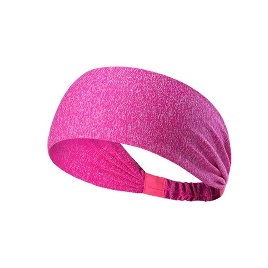 Women`s Sweatband Belt Stretch Stretch Yoga Running Hood Fitness Sports Safety Headband