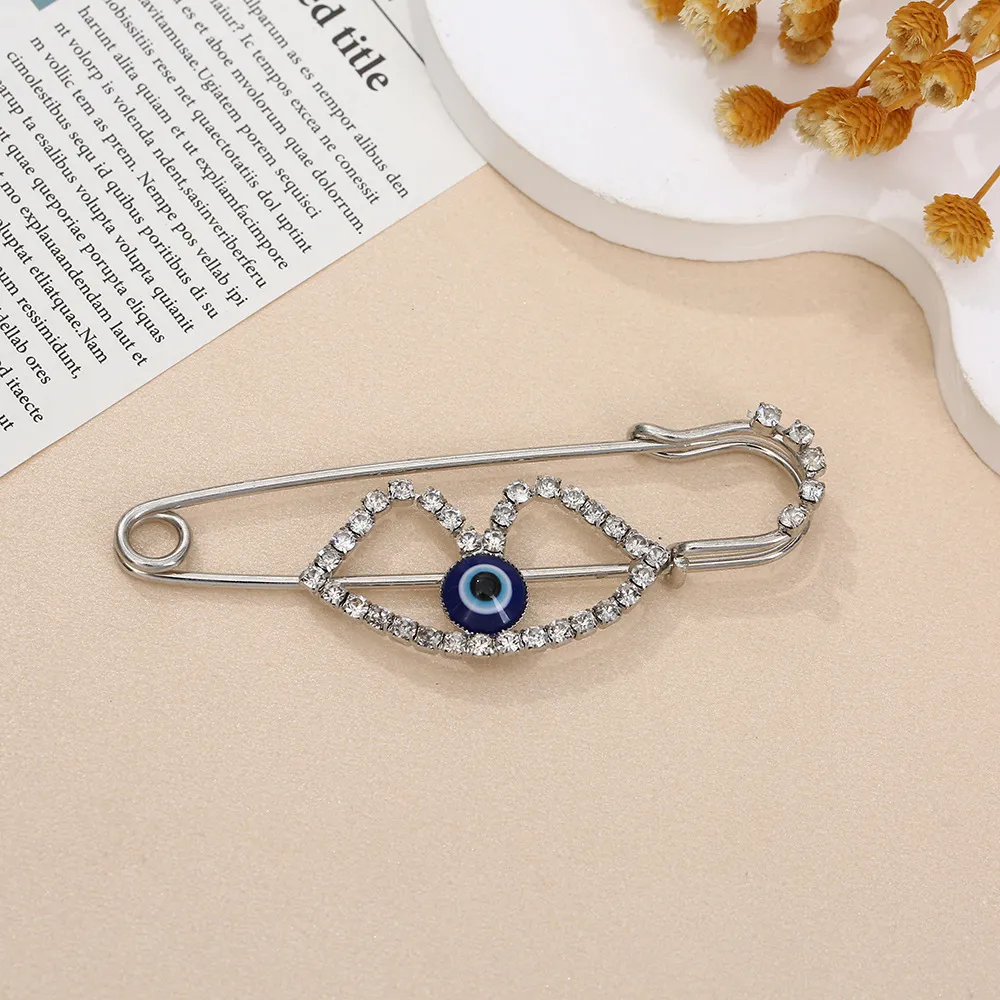 Pins, Brooches Pins 1Pc Turkey Blue Eye Animal Pendant Brooch Ethnic Style With Owl/Hamsa/Hand/Tree Charm Buckle Clips For Drop Deliv Ot3J8