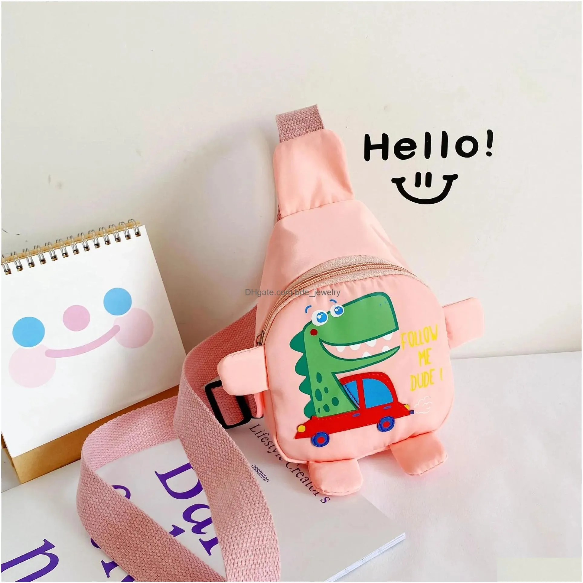 other home garden cute cartoon toddler baby harness outdoor travel backpack childrens bags unisex cross-body handsome dinosaur chest