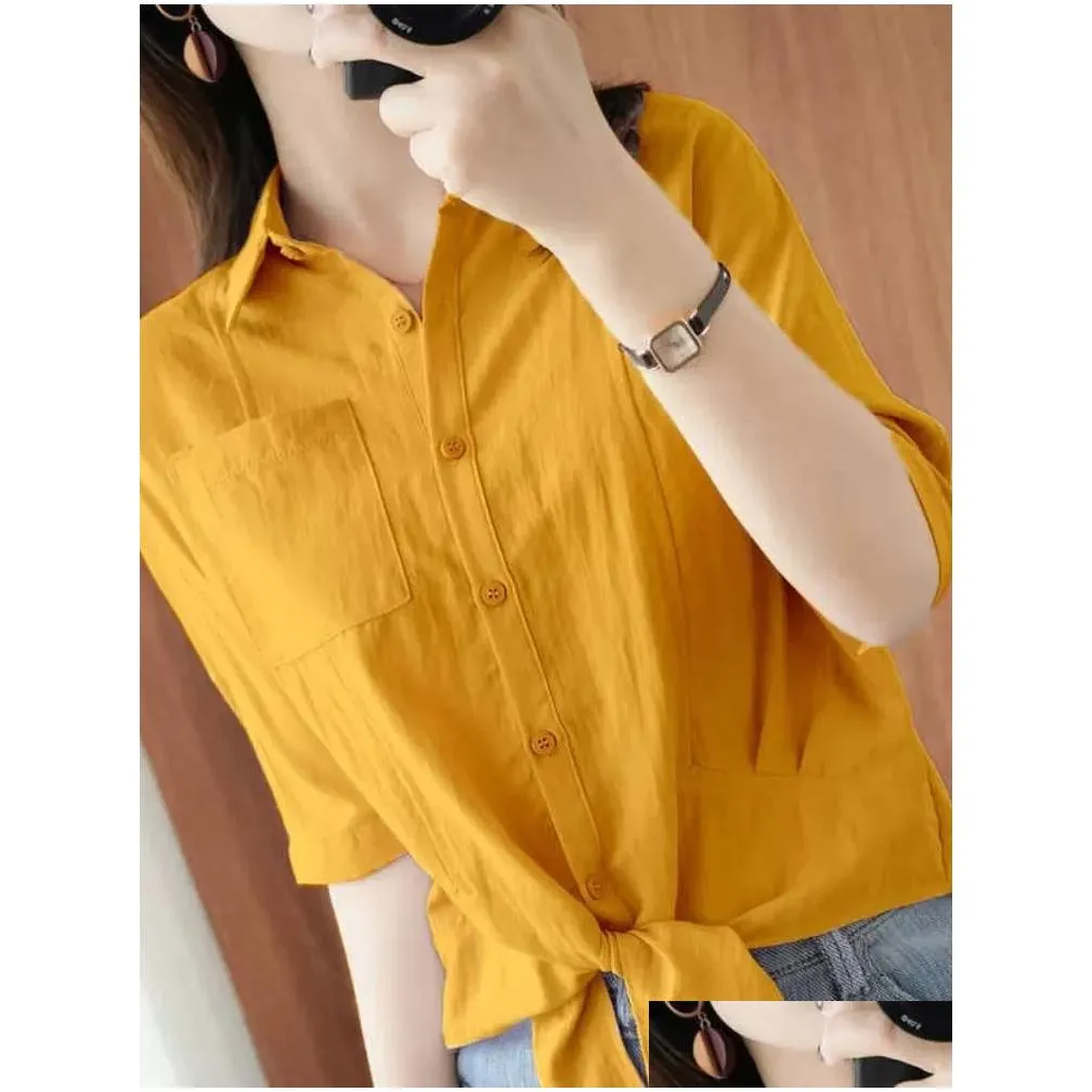 plus size Elegant Blouses Casual Womens Autumn Blouses Fi Lg Sleeve Winter Top Shirt Cott Linen Blouses Streetwear x2cr#