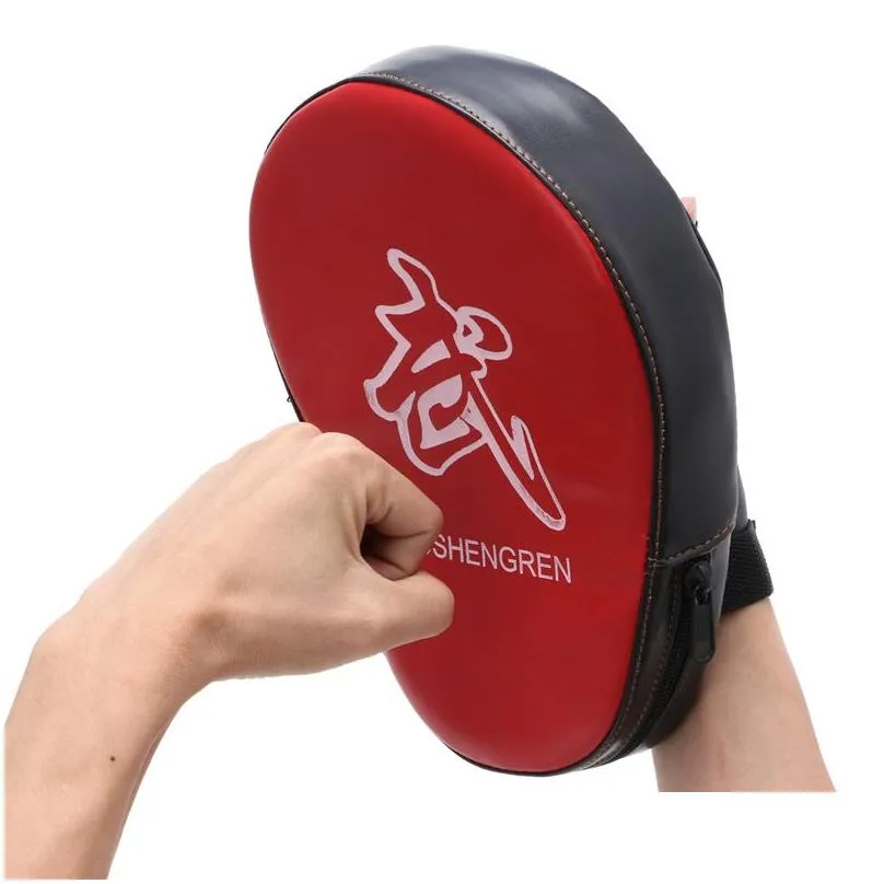 Protective Gear 1Pc Boxing Mitt Training Focus Target Punches Pad Glove Mma Karate Combat Thai Kick 220 Drop Delivery Sports Outdoors Dhfxw