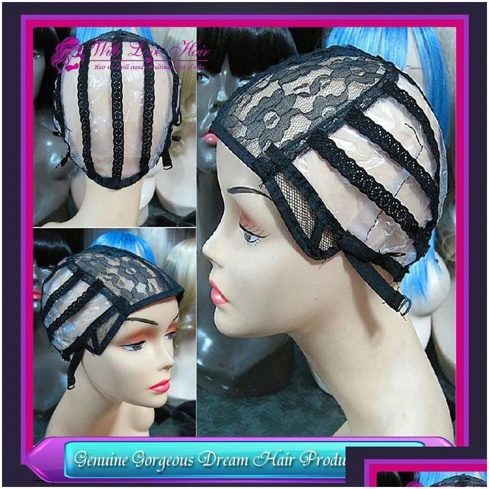 Wig caps for making weaving wigs only stretch lace weaving cap adjustable straps back high quality guarantee weaving cap6264991