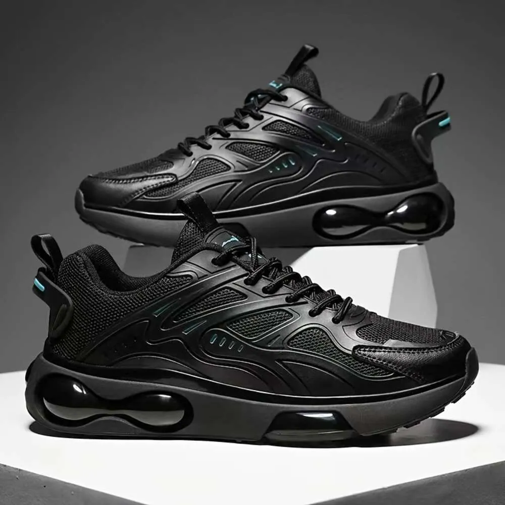 Top Shock Absorbing Men`s Chunky Sneakers - Comfy Non-slip Lace Up Shoes for Outdoor Activities outdoor