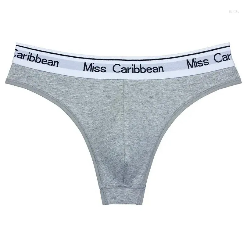 Yoga Outfit 1piece Men`s Underwear Sexy U Convex Sports Fitness Letter Waist Cotton Low Non Marking Briefs T-pants M-XXL