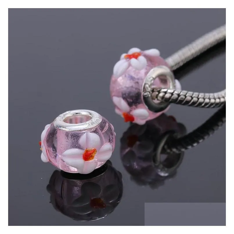 bead acrylic european charms beads loose bead fit charms bracelet bangle jewelry finding beads