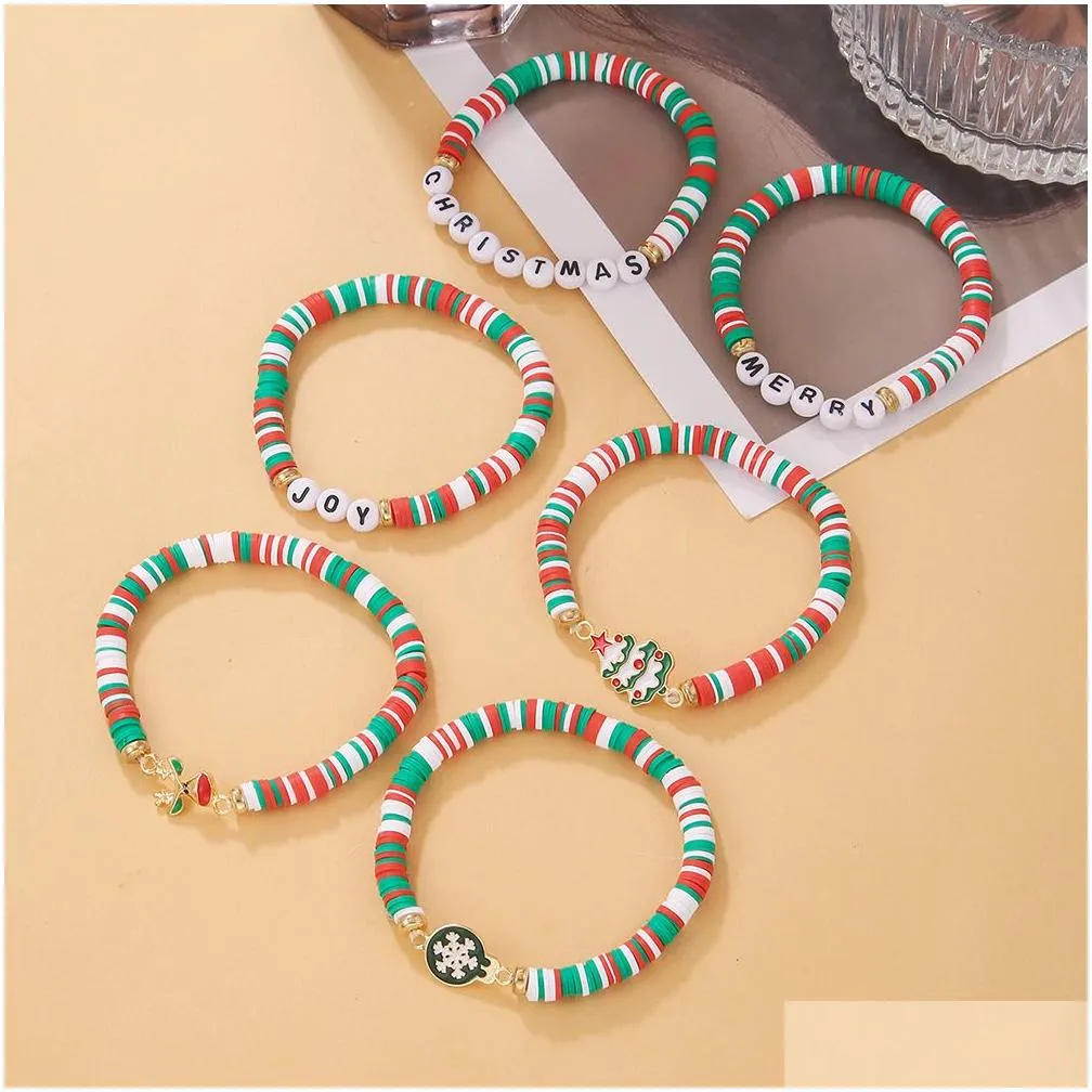 heishi clay bead bracelet set women colorful stackable vinyl disc polymer beaded stretch bracelets preppy bohemian summer beach charm jewelry for christmas