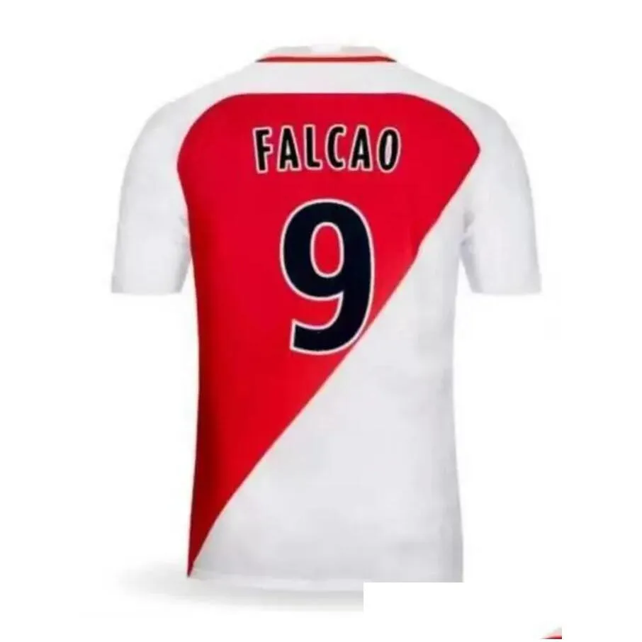 16 17 As Monaco Soccer Jerseys Home MBAPPE FALCAO BERNANDO CARRILLO GERMAIN FABINHO League Champion Maillot De Foot For Men
