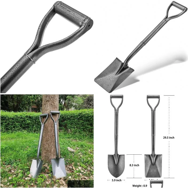 Spade & Shovel All Metal Shovels For Digging Heavy Duty With D-Handle And Hardened-Steel Drop Delivery Home Garden Tools Otngf