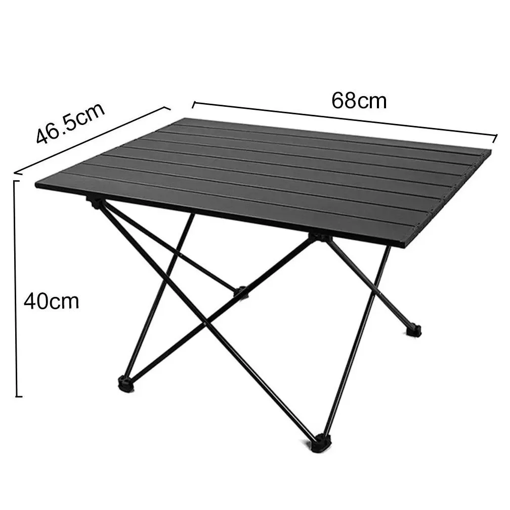 Furnishings Portable Camping Folding Table Outdoor Aluminium Alloy Furniture Travel Tables For Garden Party Picnic BBQ Camping