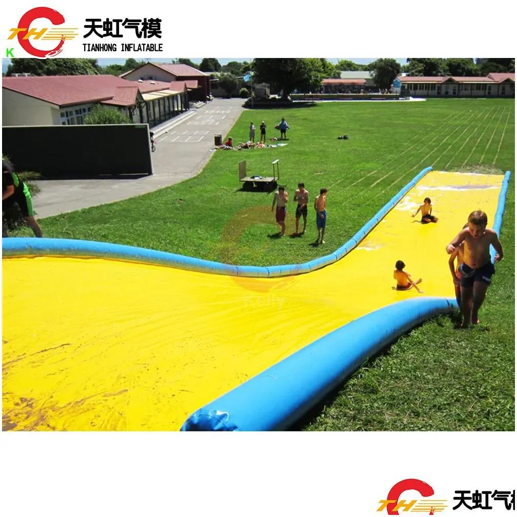 outdoor activities airtight Slip n Slide commercial inflatable slide the city long inflatable water slides for sale