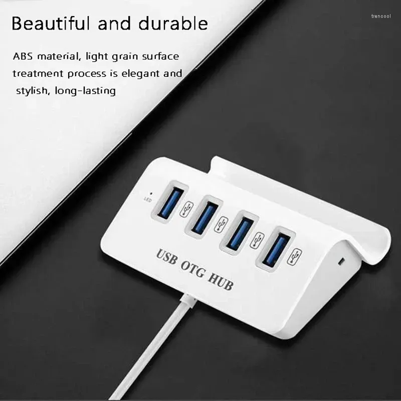 4-port usb 3.0 portable mobile phone holder data hub suitable for laptop flash drive hard disk