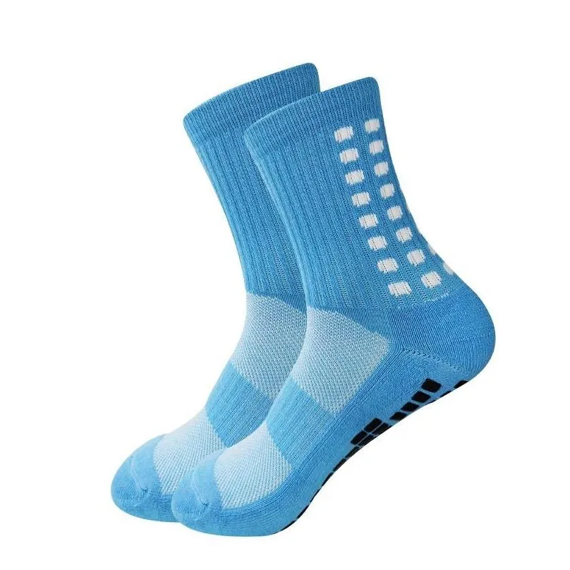 Sports Socks Non Slip Grip For Men Women Breathable Uni Athletic Soccer Premium Running Football Basketball Drop Delivery Dhmtm