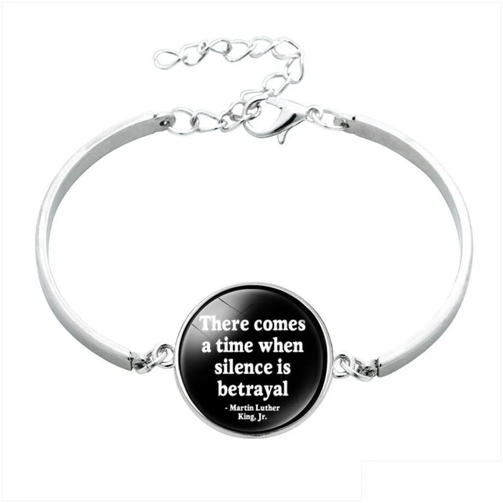 women bangle bracelets black lives matter i cant breathe fist peace power us black protest fashion charm bracelet silver letter jewelry