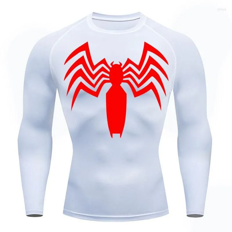 Men`s T Shirts Compression Shirt Long-sleeved Sunscreen T-shirt Casual Round Neck Pullover Top Fitness Sports Quick Dry Sportswear