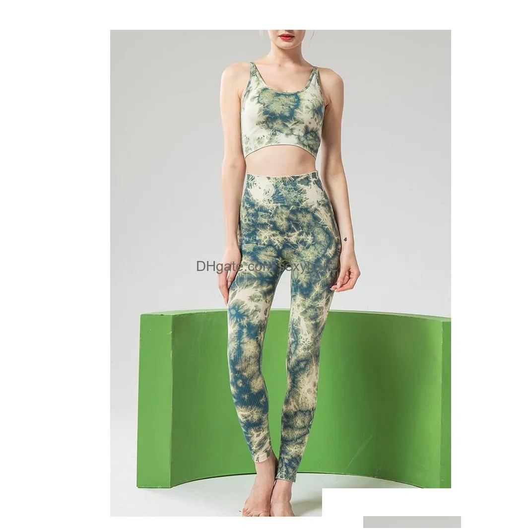 women two piece pants fashion contrast tie dye fitness suits womens two piece sets actice outfits yoga sweatsuits 
