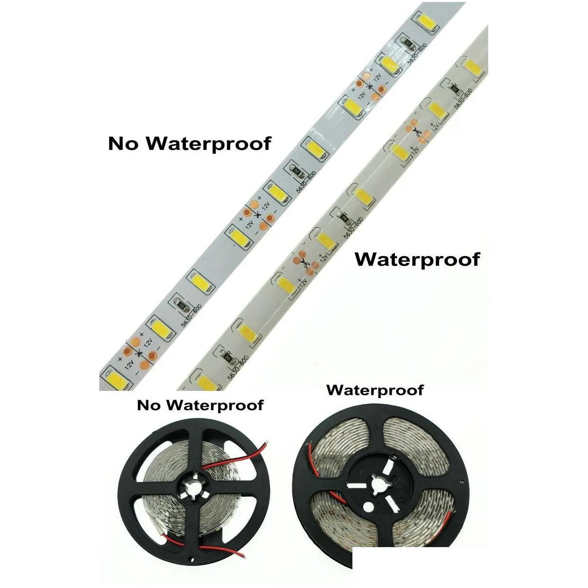 led ribbon high power 100w super bright 5m 300 5630 smd cool white pure white warm white flexible led strip light nonwaterproof 12v