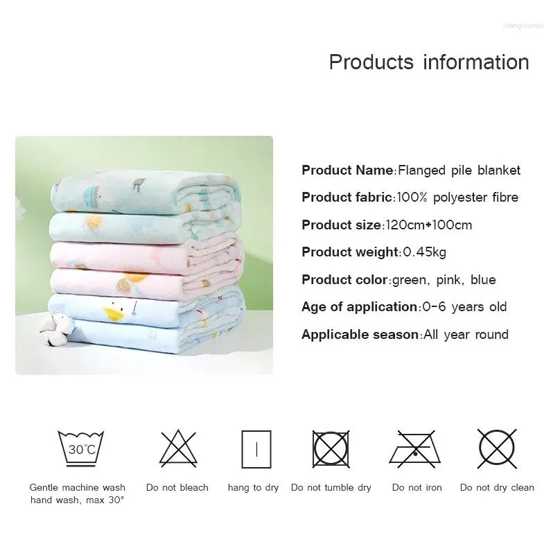 Blankets GoodBaby Flannel Blanket Born Stroller Cover Throw Swaddle Decor Pography Baby Bedding 120x100cm