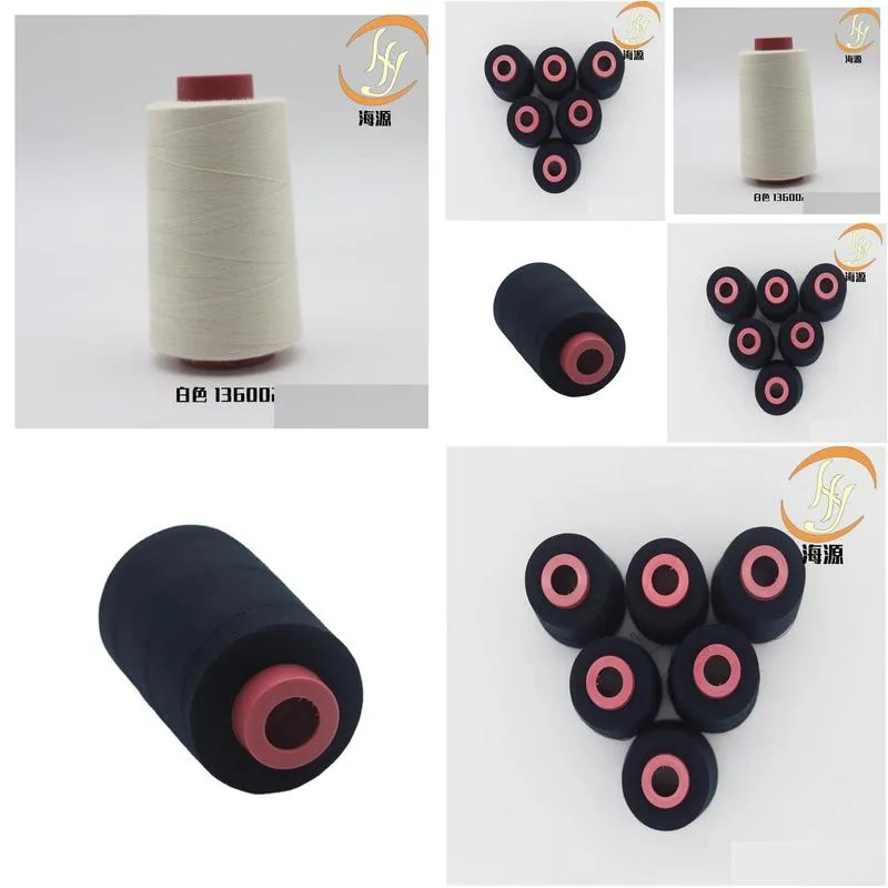 Sewing Notions & Tools 1313 Aramid Thread Fire Protection Clothing Retardant Protective White And Drop Delivery Apparel Dhxa9