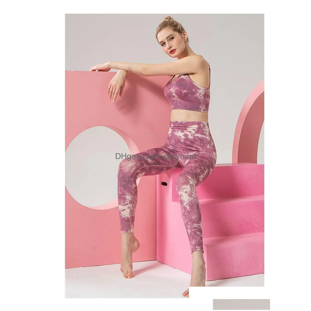 women two piece pants fashion contrast tie dye fitness suits womens two piece sets actice outfits yoga sweatsuits 
