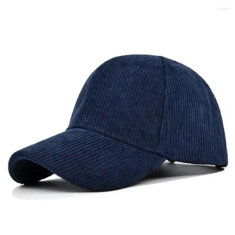Ball Caps Mens And Womens Baseball Striped Texture Adjustable Buckle Solid Color Long Curl Sun Protection Casual Peaked Cap Drop Deli Dhh7V