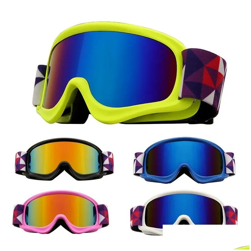 Goggles Kids Ski Goggles Double Antifog UV400 Children 312 years old Glasses Snow Eyewear Outdoor Sports Girls Boys Snowboard Skiing