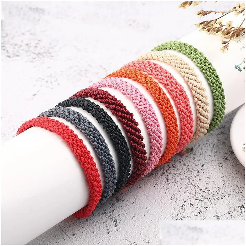 fashion friendship charm bracelets for women handmade woven braided bracelet with paper card adjustable bohemian style wax rope bangles pulseras mens gift