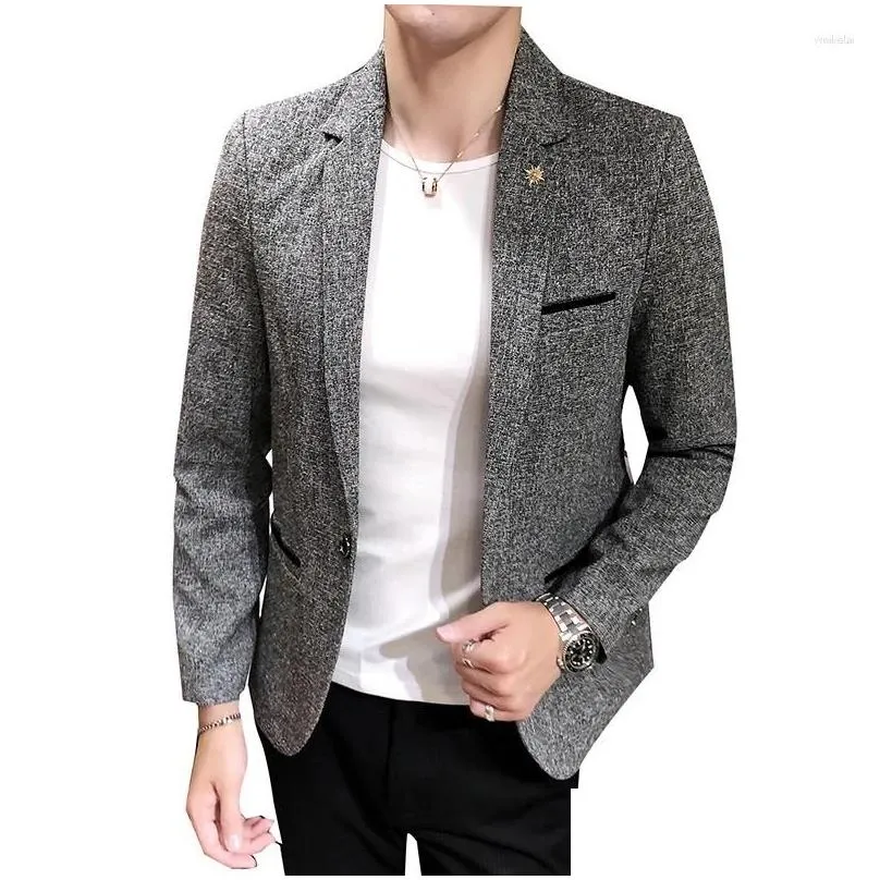 Men`s Suits Light Luxury High-end Single Western Coat 2024 Spring And Autumn Casual Suit British Small Trend