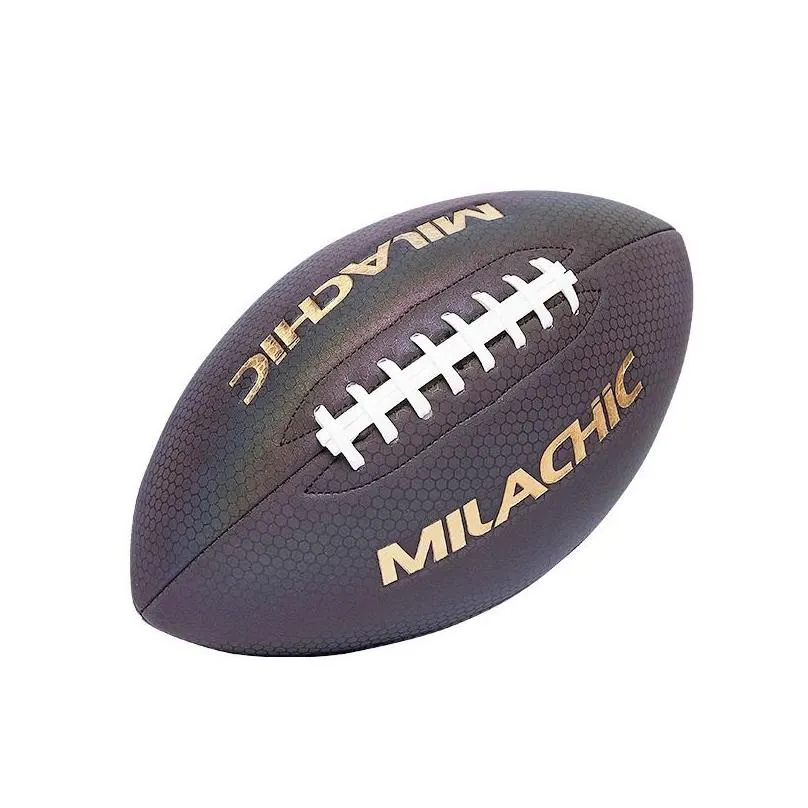 American Football Luminous Reflective Rugby Ball ballon de foot for special rugby for youth adult rugby game bola de futebol 240325