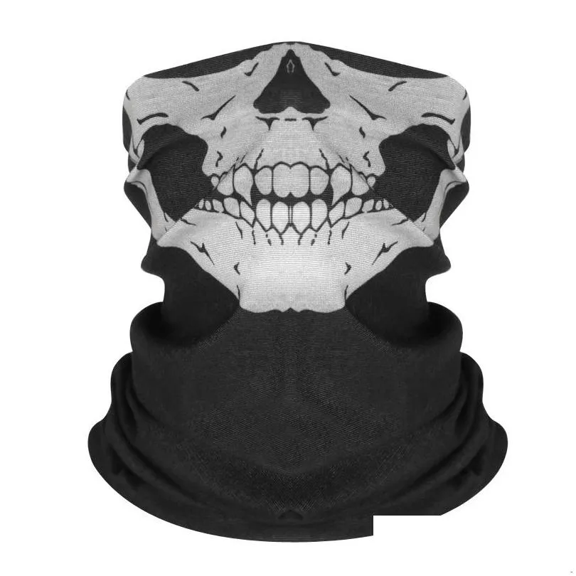 Party Masks Skl Magic Mask Halloween Cosplay Bicycle Ski Skls Half Face Ghost Scarf Bandana Neck Warmer Drop Delivery Home Garden Fest Dhnv3