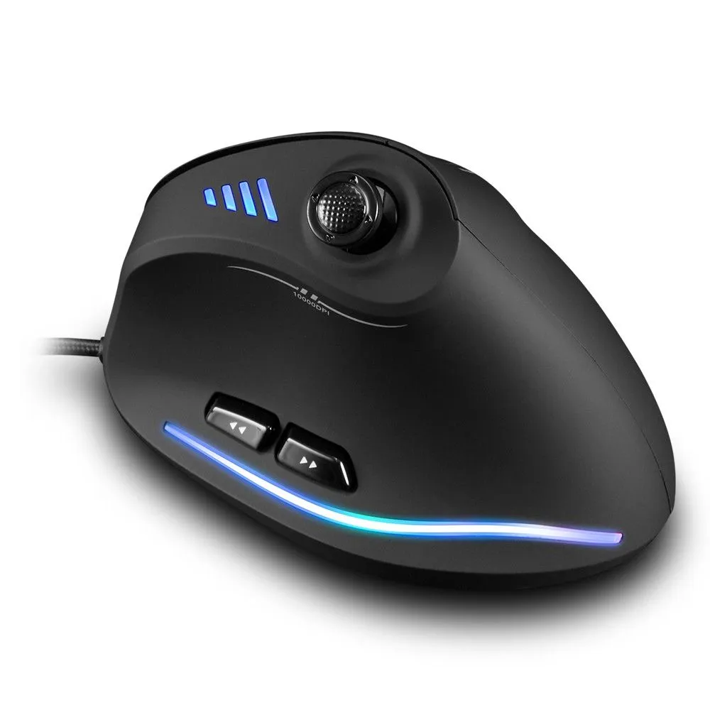 wired gaming mouse vertical mouse optical mice 11 buttons 10000dpi rgb light belt for  pc computer laptop