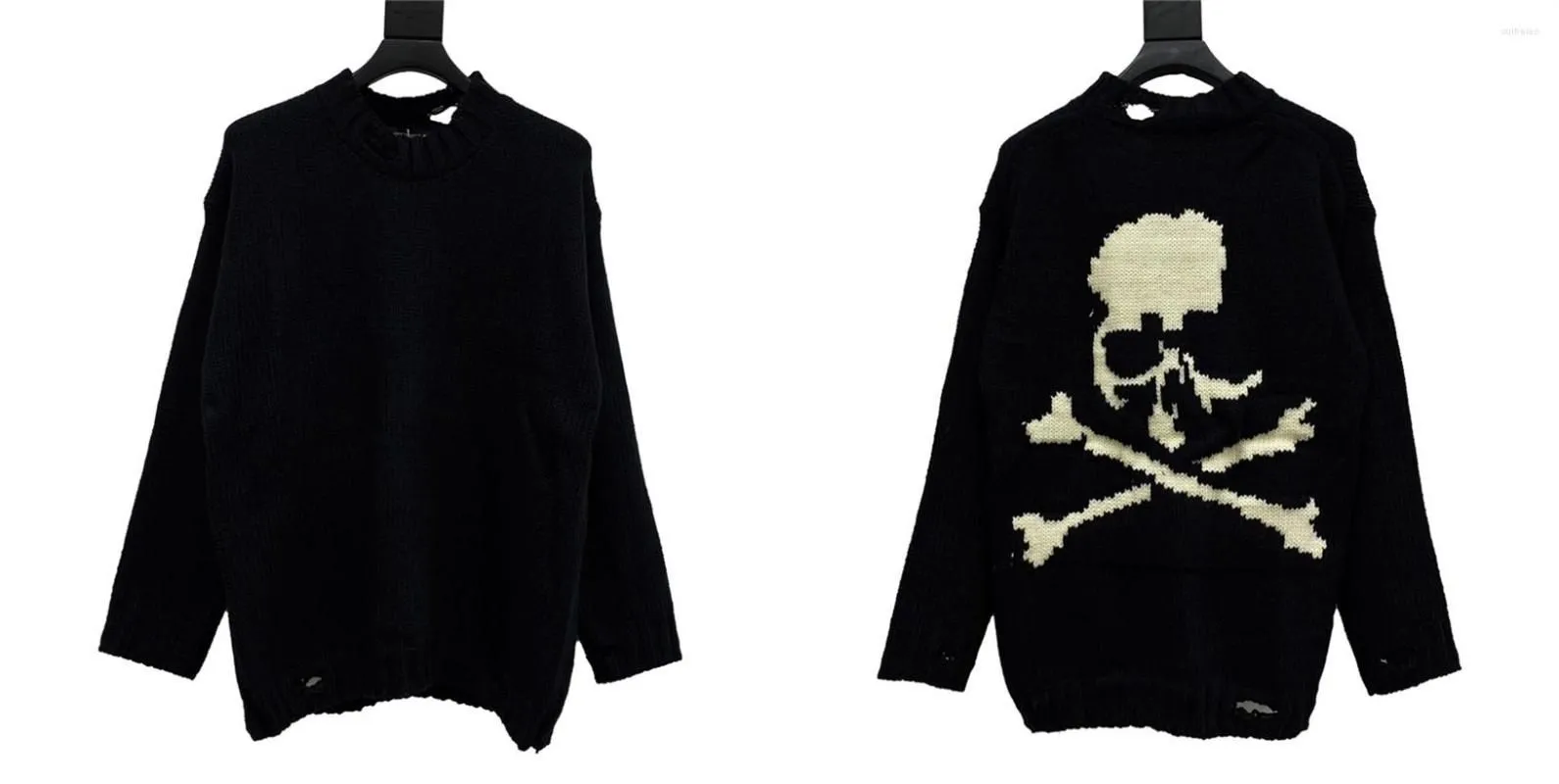 Men`s Sweaters Mastermind Sweater Cardigan Men Women High Quality Cotton Skeleton Skull Japan MMJ