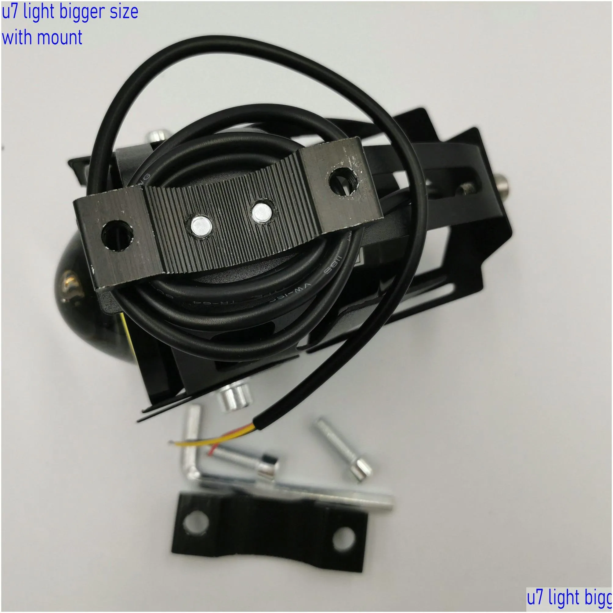 External spotlight electric scooter led light motorcycle glare led headlight angel eye u7 laser headlight super bright1490674