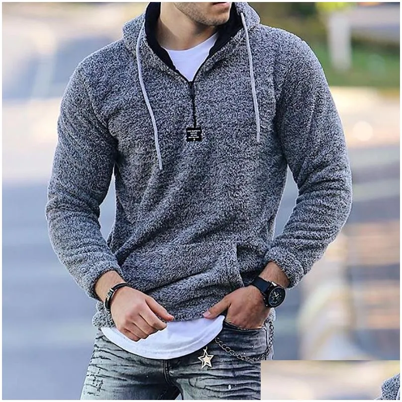 Men`S Hoodies & Sweatshirts Mens Fashion Teddy Men Winter Faux Fur Coat Women Warm Soft Zipper Jackets P Overcoat Casual Drop Deliver Dhwjp