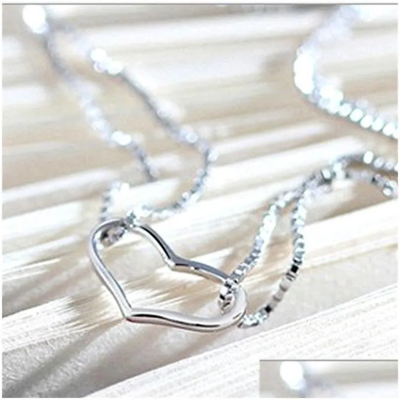 women charm bracelet heart designs 925 sterling silver plated lovely box chain bracelet gift fashion elegant fine jewelry with lobster