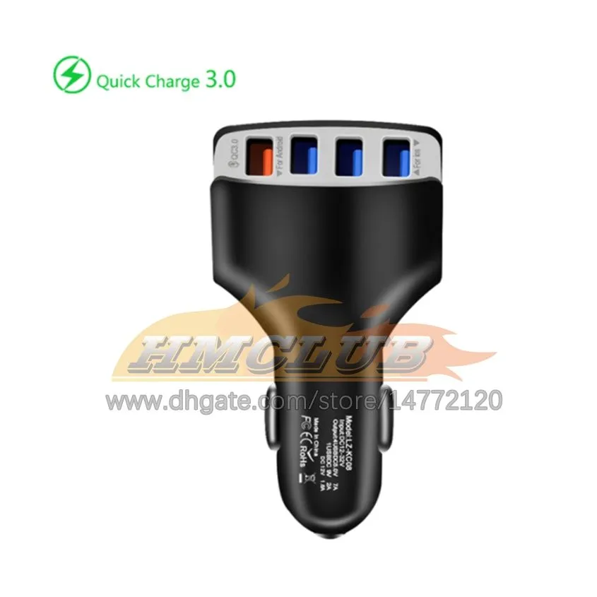 3.1A Dual USB Car  2 Port LCD Display 12-24V Cigarette Socket Lighter Fast Car Chargers Power Adapter Car Styling AUTO Charging Automotive Electronics Free