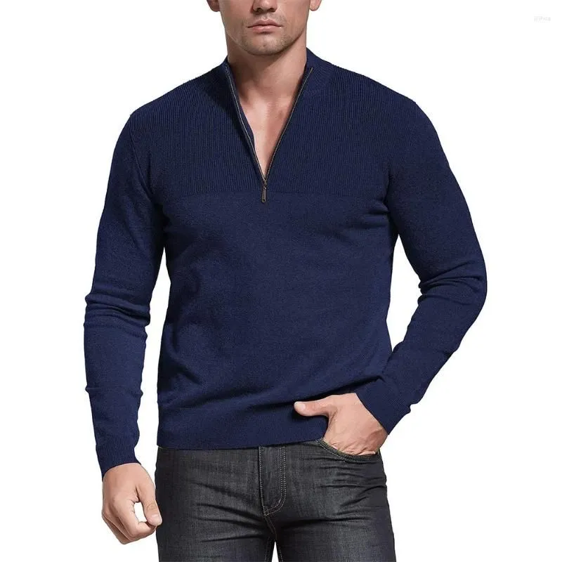 Men`s Sweaters Pullover Sweater Daily Holiday Brand Casual Keep Warm Knit Top Long Sleeve Male Medium Stretch Men Sweatshirt