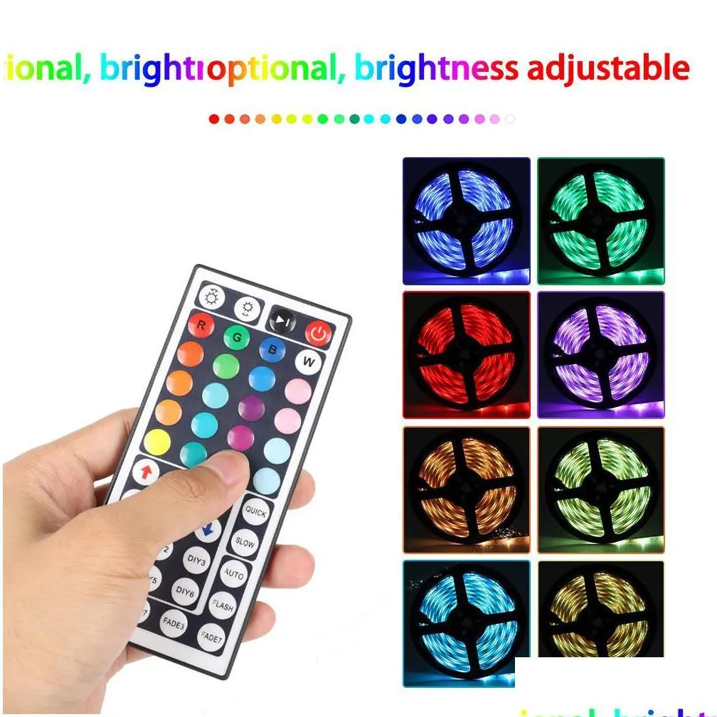  selling led strip lights rgb 16.4ft/5m smd 5050 dc12v flexible led strips lights 50led/meter 16different static colors